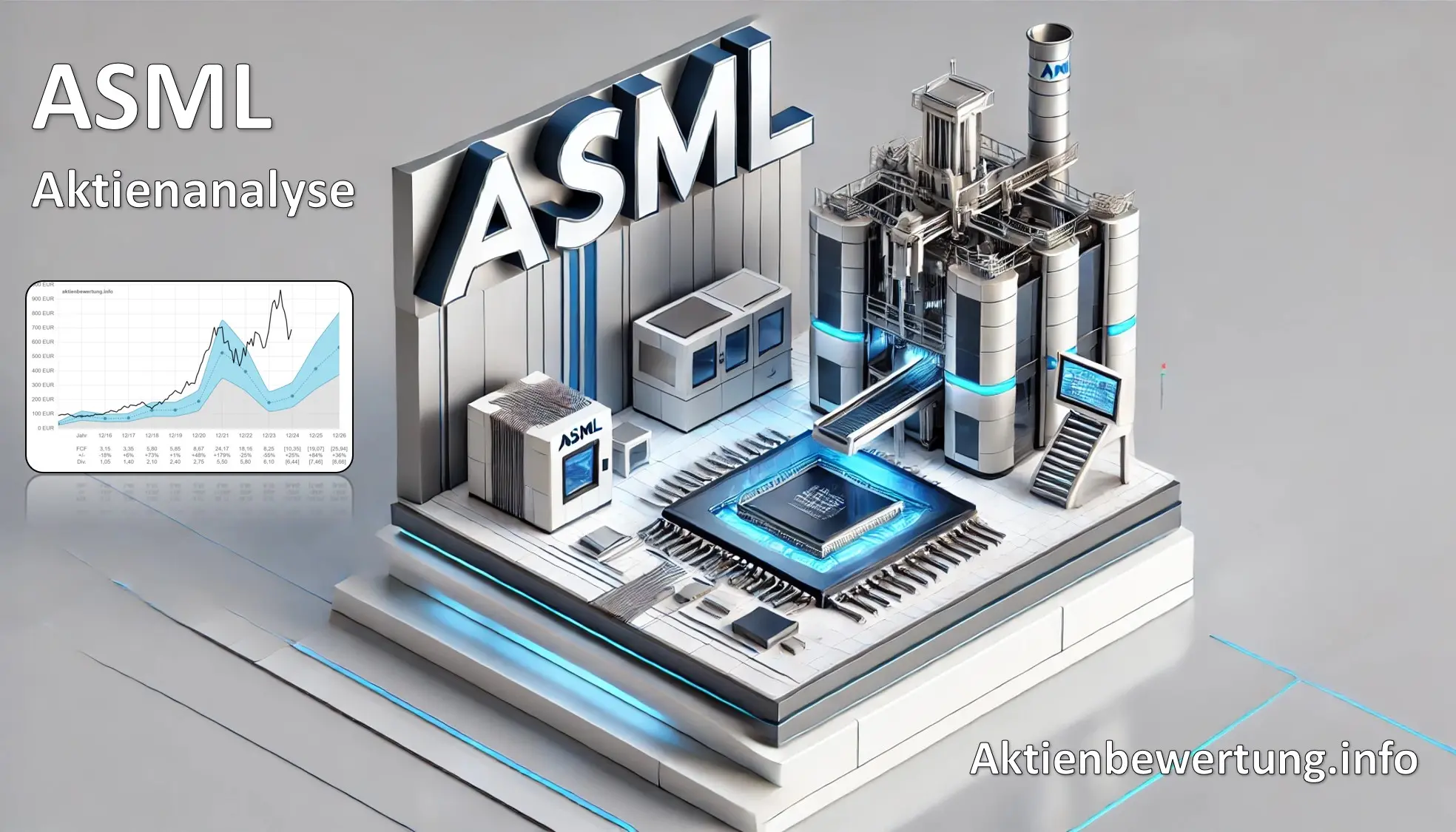 Titelbild zu Youtube-Video ASML Aktie - Bewertung und Qualität. Eine Fundamentalanalyse