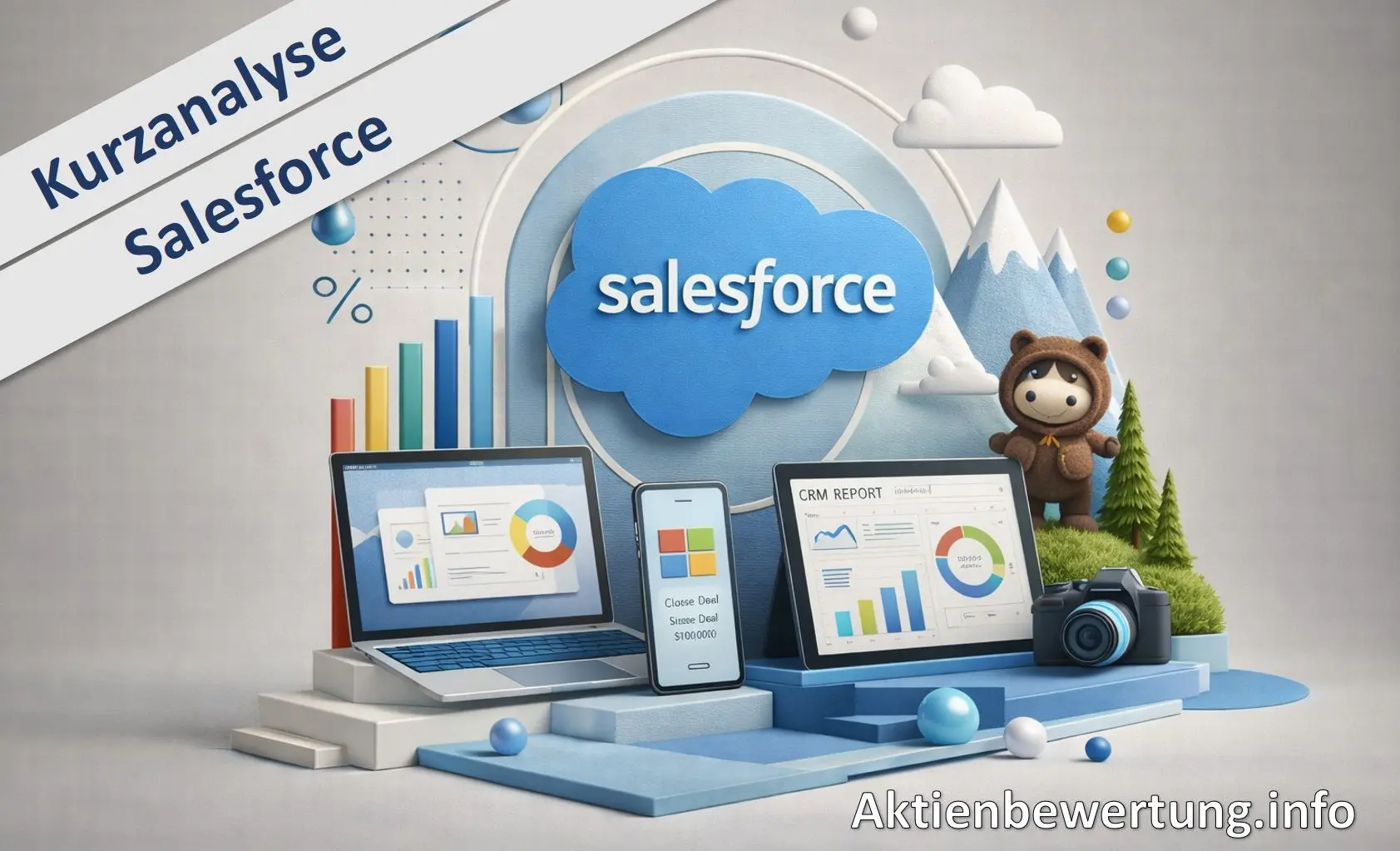 Titelbild zu Youtube-Video Salesforce Aktie (CRM) - Kurzanalyse und Bewertung