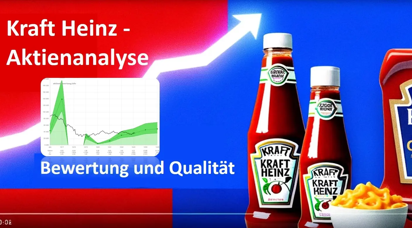 Titelbild zu Youtube-Video Kraft Heinz Aktie (KHC) - Bewertung und Qualität. Eine Fundamentalanalyse